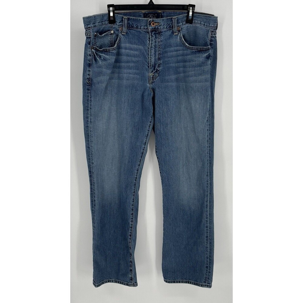 Lucky Brand 361 Vintage Straight Jeans Mens 38x31 Blue Denim Medium Wash